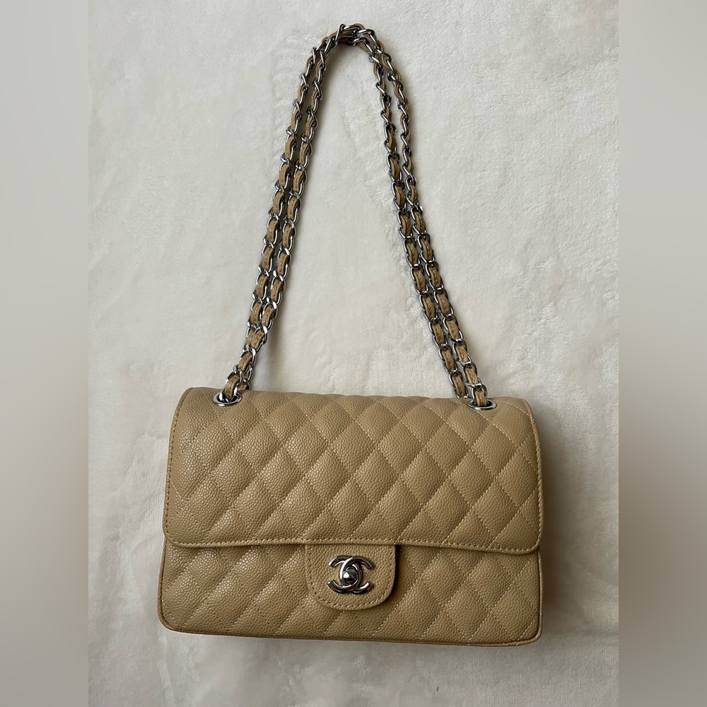 Quilted flap bag